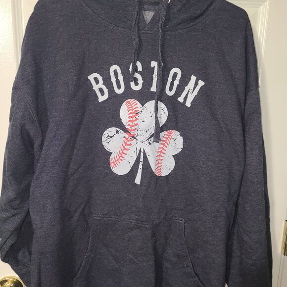 Boston Red Sox Shamrock Baseball Hoodie - Picture 1 of 2
